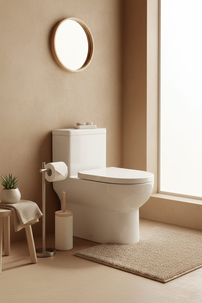 Organized Toilet Essentials for a Cleaner Bathroom Space