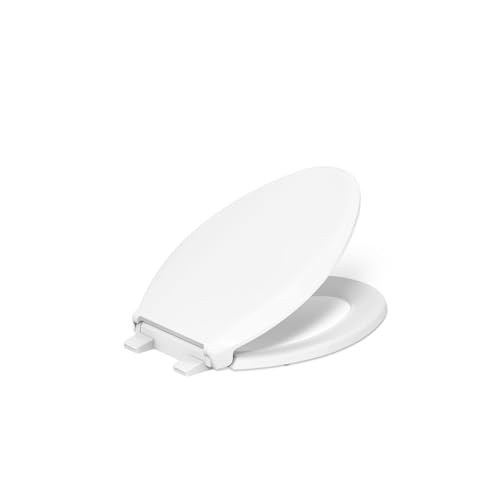 KOHLER CACHET® Nightlight Soft Close Toilet Seat Elongated, ReadyLatch®, Grip-Tight Hardware, White - color: White, size: Elongated