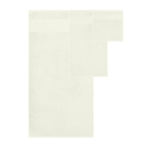Modern Threads Air Cloud 18-Piece Towel Set - 100% Zero-Twist Cotton, 500 GSM, Quick Dry & Plush, Ivory - color: Ivory, size: 18 Pcs Towel Set