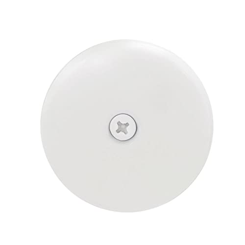 Westbrass A931K-50 Universal 1-3/8" Fine Thread Tip-Toe Bathtub Drain Plug Trim Set with One-Hole Overflow Faceplate and 1-1/2" Adapter Bushing, White - color: White