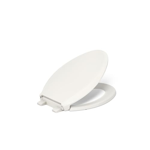 KOHLER CACHET® Nightlight Soft Close Toilet Seat Elongated, ReadyLatch®, Grip-Tight Hardware, Biscuit - color: Biscuit, size: Elongated