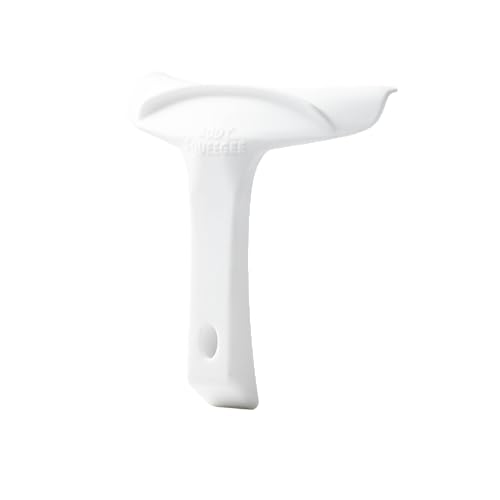 The Body Squeegee Original Silicone Squeegee for Body, Curved Water Remover for Skin, Post-Shower Drying Tool, Hygiene Tool for Reducing Muskiness in Towels, Shower Accessory and Bathroom Essential - color: White