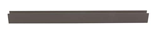 Brixwell SDCD38GM-CCP12 Gun Metal 3/8" Fixed Panel Shower Door Deep U-Channel - 12" Stock Length - color: Gun Metal, size: 12"