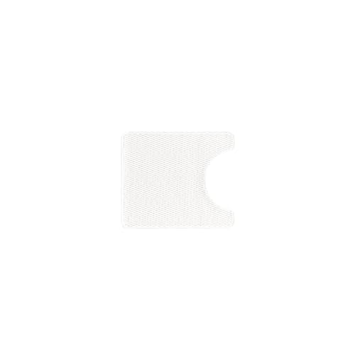 TYUU Toilet Rug, Thin Toilet Rugs U Shaped Washable Non Slip Absorbent Quick Dry Low Pile Toilet Mat, White 20"x24" U Shape - color: White, size: 1'8" X 2' (U-Shape)