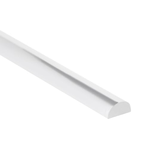 39" Clear Acrylic Shower Threshold 1/2" X 1/4" (WxL), Clear Shower Dam | Peel and Stick,Half Round,Transparent Shower Splash Guard - size: 1/2 X1/4"