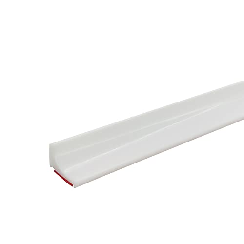 78 Inches Water Barrier for Sink, Shower Threshold Water Dam Barrier, Silicone Water-Blocking Self-Adhesive Shower Splash Guards for Bathtub Sink, Bathroom, Countertop - style: 78 Inches