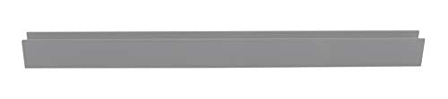 Brixwell SDCD38AB-CCP4 Brushed Anodized 3/8" Fixed Panel Shower Door Deep U-Channel - 4 inch Sample - color: Brushed Anodized, size: 4 Inch - Sample