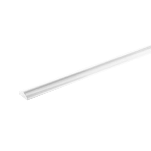39" Clear Acrylic Shower Threshold 3/8" X 3/8" (WxL), Clear Shower Dam | Peel and Stick,Half Round,Transparent Shower Splash Guard - size: 3/8" X 3/8"