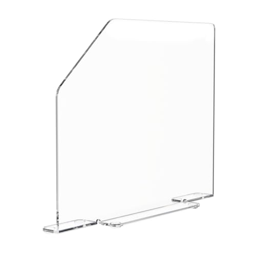 Marketing Holders Clear Acrylic Sink Splash Guard 19" x 4.5" x 18" with Feet and Anti Skid Bumpers No Assembly with Cutaway for Healthcare Dental Facilities and Doctors Offices - size: 19"W x 4.5"D x 18"H