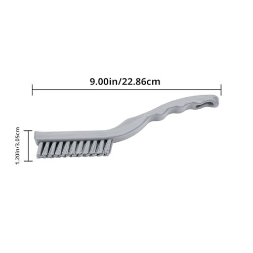 SPARTA Detail Brush Set - Grout & Crevice Brushes with Hanging Hole for Bathroom, Kitchens & Countertop, Plastic, 9 Inches, Orange - color: Orange, size: 9 Inches