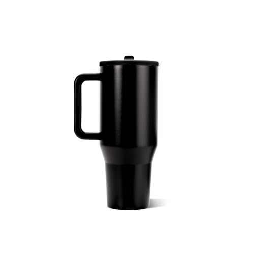 HydroJug Traveler 32oz, Insulated Tumbler with Handle & Straw, Black - color: Black, size: 32 Ounces