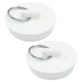 2 Pack Rubber Drain Stopper, 1-5/8 Inch Bathtub Plug | Hanging Ring, Universal Kitchen Sink Plugs, Bathroom Laundry - style: 1-5/8 Inch