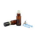 2PCS 50ml Amber Glass Roller Bottles, Green | Crystal Roller Ball, Reusable Essential Oil Perfume Deodorant Maker, Non-Plastic Roller Applicator, Aromatherapy - color: Green