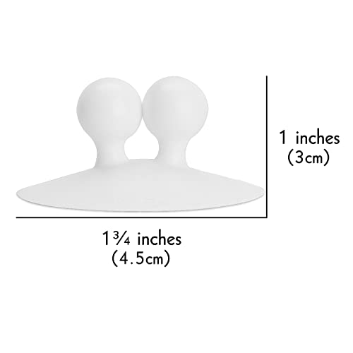 4 PCS Suction Cup Toothbrush Holder for Mirror, Electric Toothbrush Hanger Wall Mounted for Bathroom, Waterproof Multifunctional Hook for Towel, Key and Razor White - color: White