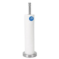 Songtec Toilet Paper Holder Stand Reserve for Bathroom, Floor Standing TP Holder for 4/5 Rolls, Stainless Steel (Brushed Nickel) - color: Brushed Nickel