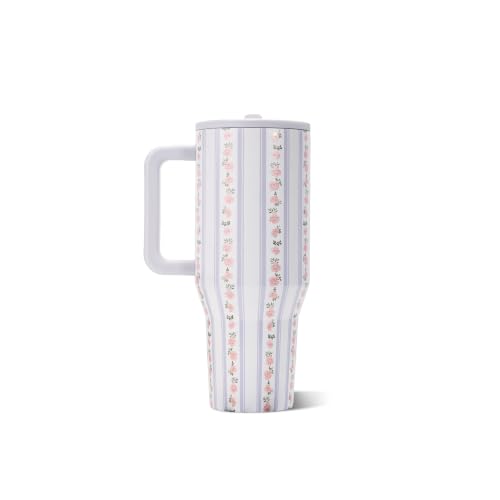 HydroJug Traveler 32oz, Insulated Tumbler with Handle & Straw, Primrose - color: Primrose, size: 32 Ounces