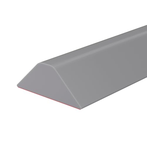 Duzzy 39 Inch Collapsible Shower Water Dam, Shower Threshold Water Stopper Barrier and Retention System and Keeps Water Inside Threshold Dry and Wet Separation, Suitable for Bathroom & Kitchen - color: Grey, style: 39 Inch