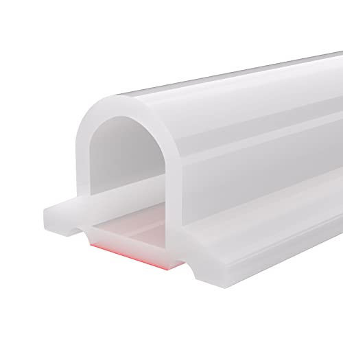 Duzzy 67 Inch Collapsible Shower Threshold Water Dam, Ideal for Wheelchair Accessible, Suitable for Accessibility ADA Handicap Showers - color: Translucent, size: 67 Inch