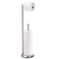 Toilet Paper Holder Stand, Toilet Paper Stand Brushed Nickel, Free Standing Toilet Paper Holder, Toilet Paper Storage by Bathth - color: Brushed Nickel