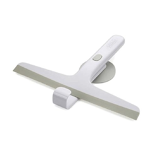 Joseph Joseph EasyStore Shower Glass Squeegee and Window Cleaner with Storage Hook, Bathroom Accessories