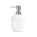 12OZ White Ceramic Soap Dispenser for Bathroom Liquid Hand Dish Pump Soap - color: Oval