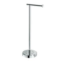 Gatco 1437C Latitude II Freestanding Toilet Paper Holder, Chrome Bathroom Tissue Roll Stand with Modern Floor Standing Design - color: Chrome