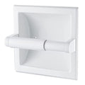 Recessed Toilet Paper Holder White - Bathroom Toilet Tissue Holder Wall Mount Recessed Toilet Paper Roll Holder Stainless Steel - color: White, size: Recessed