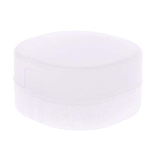 Portable Soap Box Container Round Leak Resistant Sponge for Case Travel Bathroom Soap Dish Shower Bar Soap Draining Tray Drain Holder Cover Bathroom Sink Ceramic Mount Marble Set Cup
