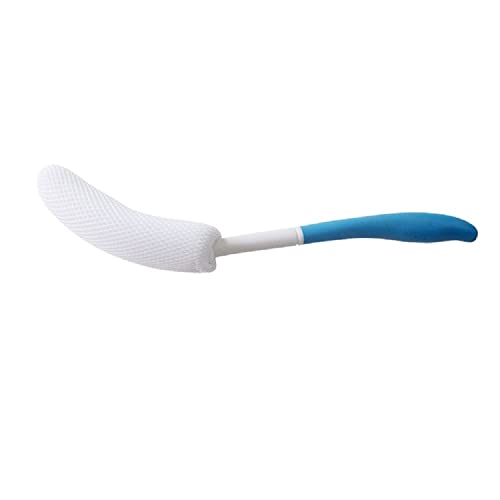 Body Back Bath Brush, Curve Long Handle Mesh Bag Sponge, Replaceable Scrubbing Brush, Exfoliating Skin Shower Brush, Length 15.35 Inch/39cm