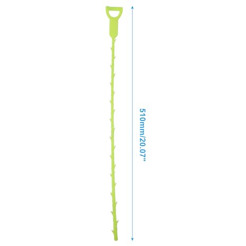 3 Pack 20 Inch Drain Clog Remover Snakes Green | Hair Cleaning Tool Effective Drain Snake Auger Tool for Sink, Shower, Bathtub, and Toilet - color: Green
