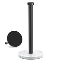 VEHHE Marble Paper Towel Holder for Kitchen Countertop, Standing Paper Towel Stand with Weighted Base & EVA Non-Slip Pad, for Bathroom or Kitchen (Black) - color: Marble Base | Black