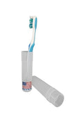 American Comb Toothbrush Holder - White, Made in USA, with Ventilation Holes, for Toothbrush Covers, Toothbrush Holder, Toothbrush Soft, Durable Design, Hygienic Bathroom Accessory - color: White