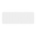 Bergamo Art Modern 58x21 Diatomite Stone Extra Large Bath Mat in White - color: White
