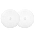 Tub Stopper 2PCS,Bathtub Drain Stopper,6 inches Bathtub Tub Drain Cover Stopper,Silicone Drain Plug,Kitchen Bathroom Hair Water Shower Stopper,Large Bathroom Laundry Accessories (White/White) - color: White/White