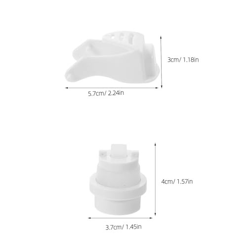 2 Sets Automatic Toothpaste Squeezer Spare Parts Kit - Vacuum Pump and Push Rod Replacement - DIY Toothpaste Dispenser Repair Accessories for Bathroom