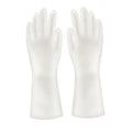 GLEAVI Waterproof Kitchen Gloves and Household Cleaning Gloves Size L for Toilet and Dishwashing 4 Pairs Set
