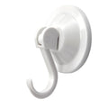 Heavy Duty Suction Cups with Hooks, Waterproof Shower Towel Holder | for Bathroom Wall Tile, Removable No-Drill Vacuum Suction Cup with Hook for Glass Door & Loofah, 4 Pack, White