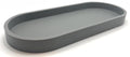 Premium 12” x 5” Silicone Vanity Tray | Sink and Surface Organizer with Sturdy Non-Slip Base | Heat Safe, Dishwasher Safe (Grey) - color: Gray