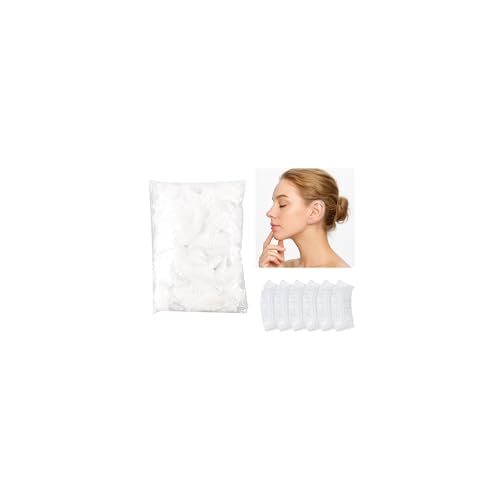 DJCIW 100 Pack Clear Disposable Ear Covers for Shower, Hair Dye, and Bathing, Waterproof Plastic Ear Protectors for Adults - color: 100pcs/pack