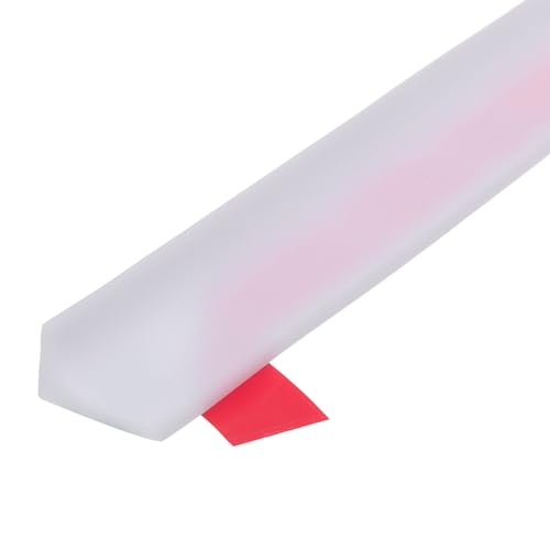 uxcell 118 Inch Collapsible Shower Barrier Stopper Water Splash Guard Blocker 118"Lx0.8"Wx0.5"H for Bathroom Kitchen Wet and Dry Separation, White - color: White, size: 118"Lx0.8"Wx0.5"H