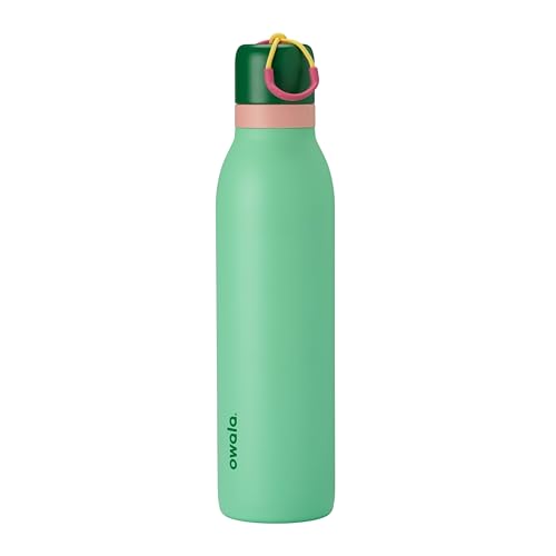 Owala FreeSip Twist Insulated Stainless Steel Water Bottle with Straw for Sports and Travel, BPA-Free, 24-oz, Scream Green - color: Scream Green, size: 24 Ounces