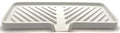 Silicone Soap Dish Tray and Sponge Holder with Drain Chute and Feet | 3-Way Sloped Design | Bathroom and Kitchen Sink Organizer Caddy (Light Grey, 10"x4", 7.8 Ounces) - color: Light Grey, size: 10"x4"