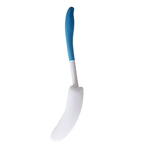 Body Back Bath Brush, Curve Long Handle Mesh Bag Sponge, Replaceable Scrubbing Brush, Exfoliating Skin Shower Brush, Length 15.35 Inch/39cm