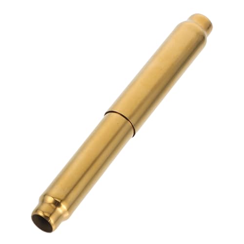 Adjustable Stainless Steel Toilet Paper Roller with Spring Loaded Shaft for Bathroom Tissue Holder, Retractable Toilet Roll Replacement Rod in Gold Finish