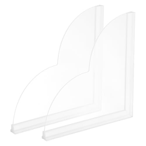 uxcell 2Pcs Shower Splash Guards, 8.1 x 8.1 Inch Acrylic Small Frosted Corner Water Blocker with Acrylic Double-Sided Tape, Waterproof Shower Shields for Bathtub, Sink, Washbasin - color: Small Frosted, size: 8.1 x 8.1 Inch