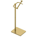RUACQ Toilet Paper Holder Stand, Bathroom Toilet Paper Roll Holder Free Standing, Toilet Tissue Holder Stand with Post Pivoting Design, Stable Weighted Base, SUS304 Stainless Steel (Brushed Gold) - color: Brushed Gold, size: Free Standing