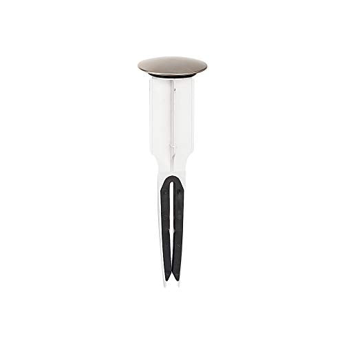 PF WaterWorks PF0251 EasyPOPUP Patented Universal Bathroom Sink Pop-Up Stopper, Easy Install/Remove Design, No Disassembly, Fits BallRod Pop-Up Drains, 5-1/2 in Tall 1.5 in. Cap Dia. Brushed Nickel - color: Brushed Nickel, size: 1.5 in. Cap Dia.
