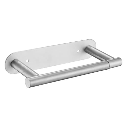 Movable Toilet Paper Holder Brushed Roll Holder, Paper Towel Holder - color: Brushed