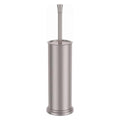 Nickel Brush and Holder，Extra Long Handled Nickel Brush for Bathroom，Stainless Steel Heavy Duty Toilet Bowl Brush,Deep Cleaning Modern Toilet Cleaner Brush -Space Saving