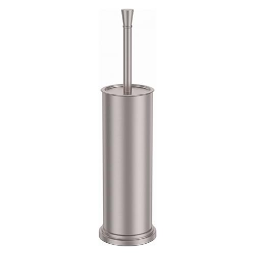 Nickel Brush and Holder，Extra Long Handled Nickel Brush for Bathroom，Stainless Steel Heavy Duty Toilet Bowl Brush,Deep Cleaning Modern Toilet Cleaner Brush -Space Saving